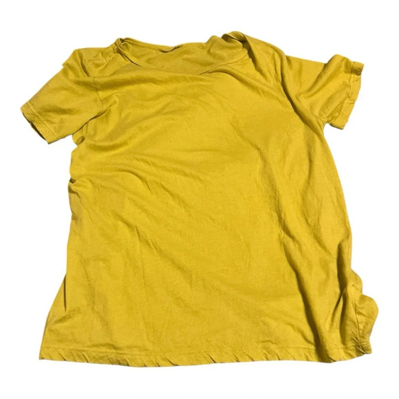 Monrow 100% Cotton T Size S in Mustard - Picture 2 of 5